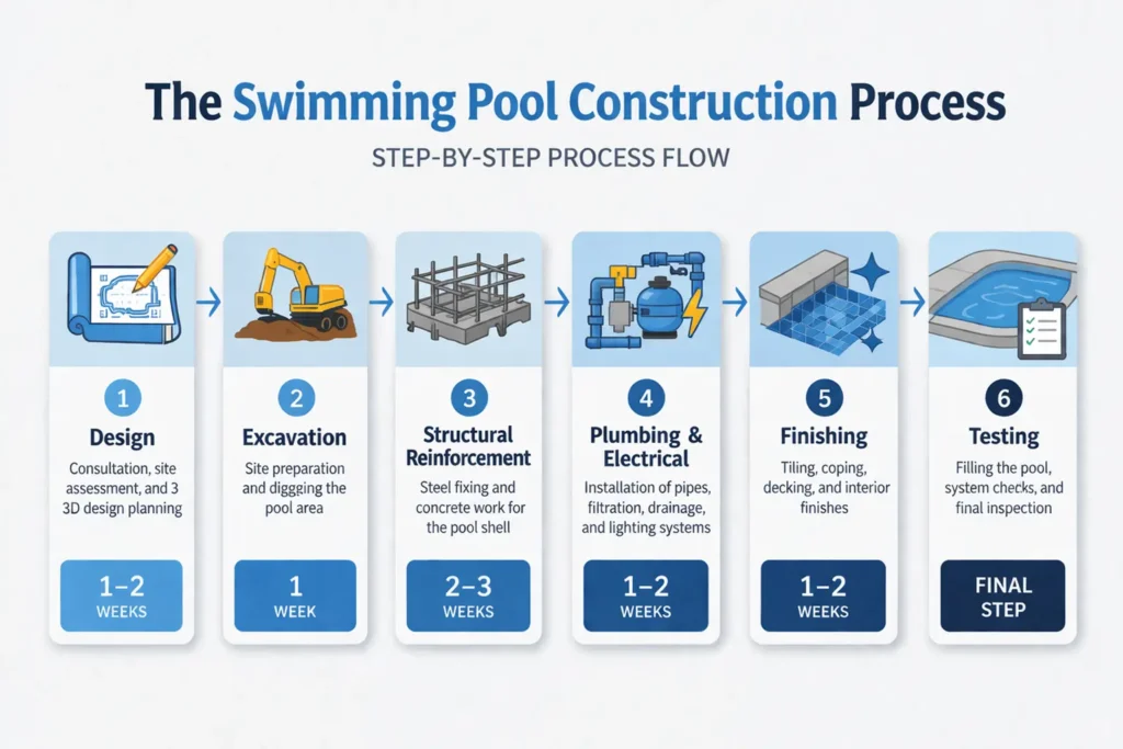 Swimming Pool Construction Process