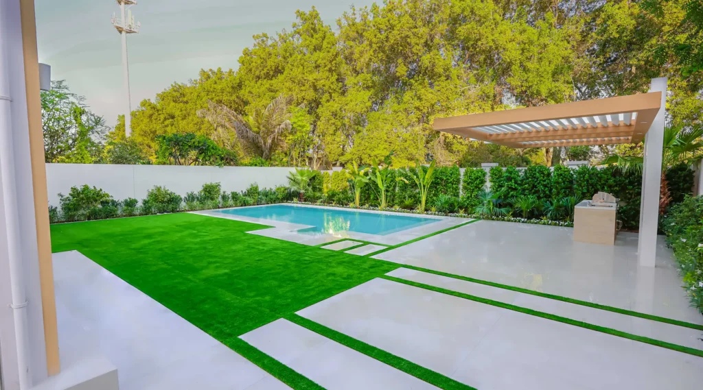completed villa landscaping project in Jumeirah Park