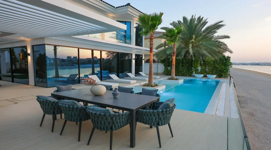 Villa landscaping project in Palm Jumeirah, Dubai