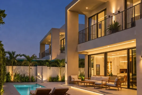 Villa landscaping design and build